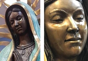 Terbuat dari Perunggu, Patung Bunda MAria ini Selalu 'Menangis'