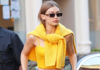 Mirip Princess Disney, Intip Gaya Kasual Gigi Hadid dengan Crop Top yang Eye Catching!