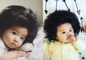 6 Foto Baby Chanco, Bayi Berambut Lebat Asal Jepang yang Baru Berusia 6 Bulan