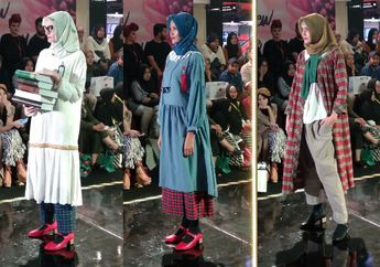 Deretan Busana Modest Bergaya Kasual dan Chic Karya Irna Mutiara Bertajuk Librarian di Ajang Jakarta Modest Fashion Week