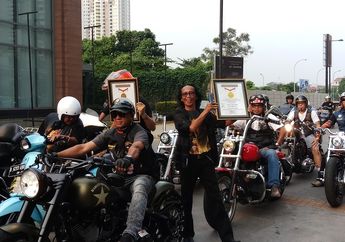 Wow Iring Iringan Vespa dan Motor Gede Antarkan Dua Rekor Muri Si Doel The Movie
