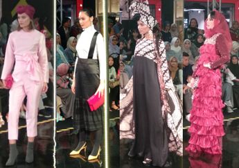 Tampilan Busana Modest Colorful Hingga Bermotif Saat Fashion Show Parade 4 di Ajang JMFW 2018