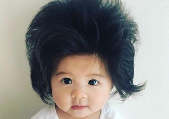 Viral, Baru 7 Bulan, Bayi Chanco Punya Rambut yang Lebat Banget!