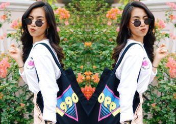 Gaya Simpel Abel Cantika dengan T-shirt, Bisa Kamu Tiru nih!