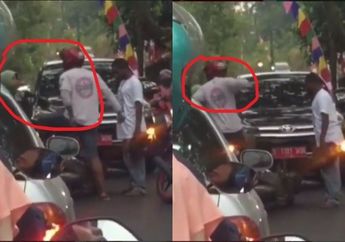 Motornya Beradu Senggol di Jalan, Seorang Pria Nekat Tonjok Ibu-ibu