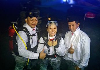 Jadi Pengibar Bendera di Dalam Air, Marsha Aruan Mengaku Diledek 'Dimakan Ikan Hiu' oleh El Rumi