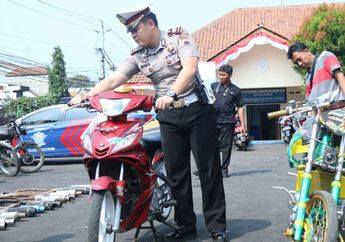 Polres Batang Tindak Pemotor Berknalpot Brong, Ini Dasar Hukumnya 