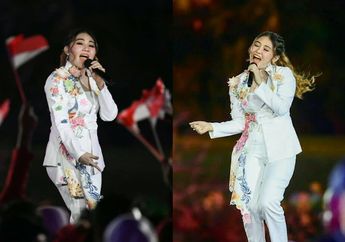 2 Gaya Berbeda Via Vallen di Opening Ceremony Asian Games 2018, Mana Favoritmu?