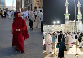 Tanpa Makeup, Begini Potret Nia Ramadhani dan Asri Welas Usai Sholat Idul Adha di Mekkah