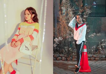 Contek Yuk 5 Inspirasi Mix And Match Fashion Sweater Ala Marsha Aruan