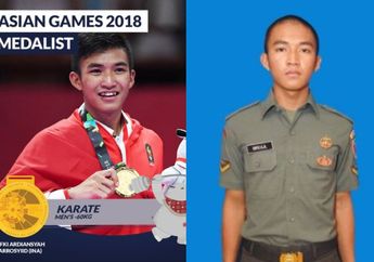 Raih Emas di Cabang Olahraga Karate Asian Games 2018, Rifki Ardiansyah Arrosyiid Ternyata Anggota TNI