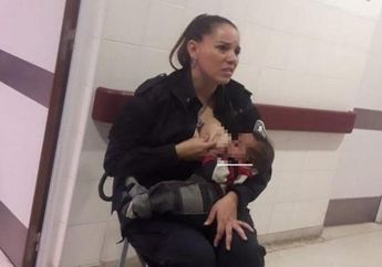 Seorang Polwan Susui Bayi Terlantar, ini Aturan Untuk Donor ASI