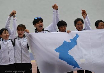 Berpisah Sejak 1945, Korea Utara dan Korea Selatan Bersatu di Asian Games 2018