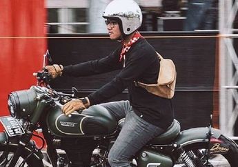 Anak Presiden Gibran Rakabuming Bergaya dengan Motor Kostumnya