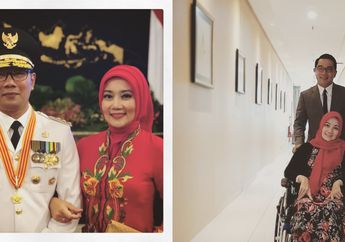 Kemesraan Ridwan Kamil dan Sang Istri yang Gunakan Kursi Roda di Pelantikan Gubernur 2018