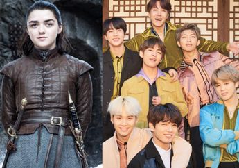 Pemeran Arya Stark di Game of Thrones Ikut Lakukan Idol Challenge, Fans Berat BTS Nih!