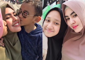 6 Foto Manisnya Keakraban Kartika Putri Bersama Anak-anak Habib Usman Bin Yahya