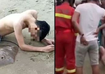 Viral! Seorang Pria Kesakitan Usai Berenang di Laut, ini Penyebabnya