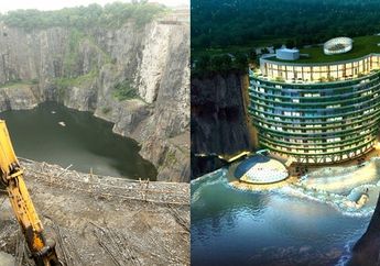 Siapa Sangka Hotel Mewah ini Dulunya Bekas Galian Tambang di China