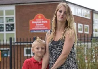 Gara-gara Rambut Punknya, Anak Ini Tak Diperbolehkan Sekolah Karena Ditakutkan dapat Mencolok Mata Temannya