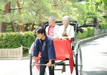 Jinrikisha, Becak Unik Asal Jepang yang Dijalankan dengan Cara Ditarik