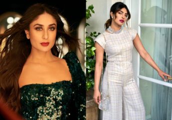 Adu Gaya Fashion Kareena Kapoor vs Priyanka Chopra Saat Kenakan Floral Dress Berwarna Senada