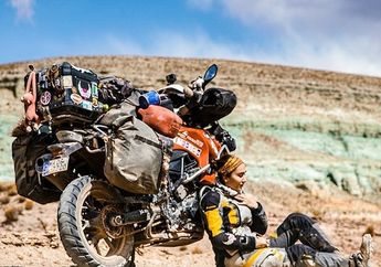 Seorang Lady Biker Bergelar Profesor Punya Misi Lampaui 7 Benua dengan Mogenya