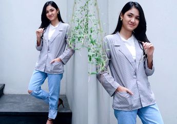 Tiru Gaya Maskulin Cut Syifa dengan Blazer dan Ripped Jeans di Bawah Harga Rp 250 Ribu!