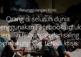 Gara-Gara Gempa Palu, Facebook Aktifkan Fitur Tanggap Bencana Alam