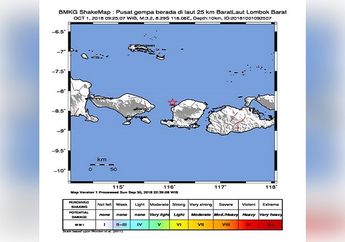1 Oktober 2018, Gempa Bumi Guncang Polewali Mandar, Blitar dan Lombok