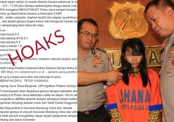 Sebarkan Isu Hoaks Gempa Jawa, Ibu Rumah Tangga di Sidoarjo Terancam Hukuman 2 Tahun Penjara
