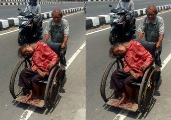 Viral, Kisah Kakek Asal Yogyakarta Setia Dorong Kursi Roda Istrinya untuk Terapi Ginjal
