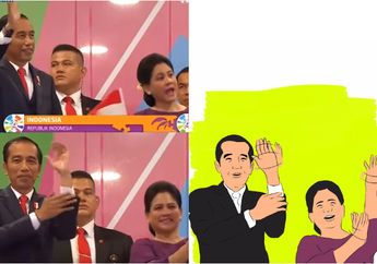 Iriana Jokowi Berjoget Sambil Tepuk Tangan dalam Bahasa Isyarat di Opening Ceremony Asian Para Games 2018