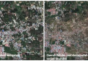 Citra Satelit Ungkap Kondisi Petobo Sebelum dan Sesudah Likuifaksi Usai Gempa Palu