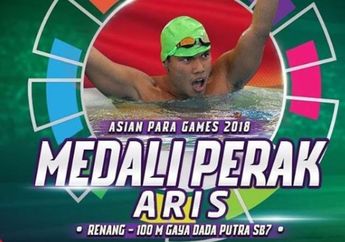 Selamat! Aris Kantongi Perak di Cabor Renang Asian Para Games 2018