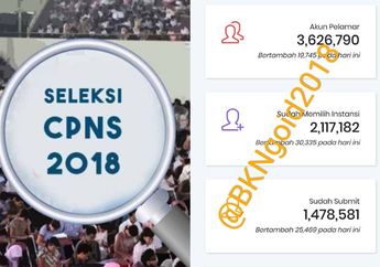 Pendaftaran CPNS 2018 Tinggal Seminggu Lagi, Begini Cara Cek Pesaing Formasi Incaranmu