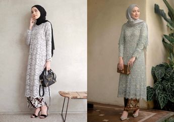 Tampil Anggun dengan Tunik Brokat Saat Hadiri Acara Kondangan 