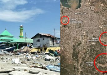 Humas BNPB Bagikan Citra Satelit Sebelum dan Sesudah Gempa Palu, Banyak Daerah Ambles Lalu Hilang