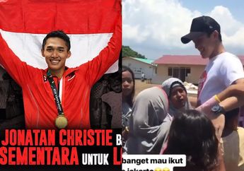 Dijenguk Jonathan Christie, Anak-Anak Korban Gempa Lombok Tak Ingin Berpisah!