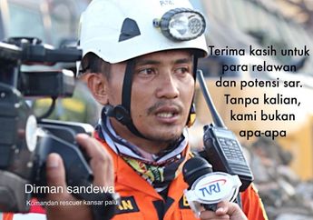 Tangis Sang Relawan Kemanusiaan, Komandan Rescuer Basarnas Saat Bertugas di Palu