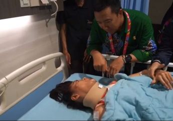 Imam Nahrawi Jenguk Atlet Para Atletik Insan Nurhida yang Alami Patah Tulang Leher saat Bertanding