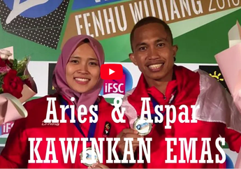 WOW! Aspar dan Aries Juara Dunia Panjat Tebing