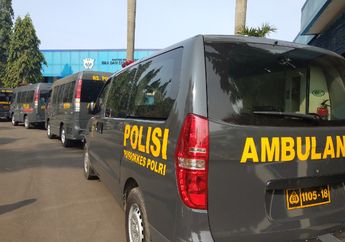 Ambulans RS Polri Sudah Siap Tunggu Jenazah Lion Air JT 610 di Halim Perdana Kusuma