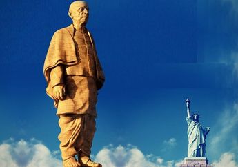 India Akan Resmikan Patung Tertinggi di Dunia, Statue of Unity yang Tingginya Dua Kali Patung Liberty