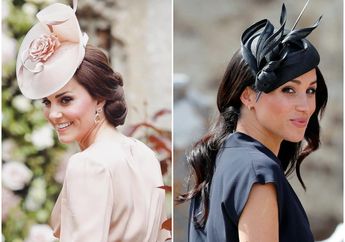 Adu Gaya Busana Kate Middleton dan Meghan Markle Saat Kenakan Blazer Berwarna Senada