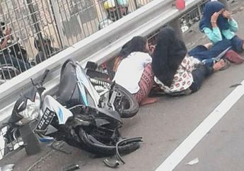 Elus Dada! Lawan Arus di Jalan Tol, 5 Bocah Cewek Dihajar Mobil