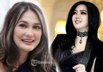 Luna Maya dan Syahrini Sama-sama Kenakan Hijab, Cantik Mana Hayo?