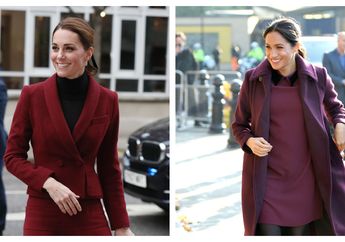 Tampil Kompak, Kate Middleton dan Meghan Markle Pakai Busana dengan Warna Senada di Sebuah Acara