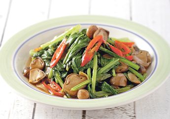 Menu Buka Puasa Ramadhan 2020: Tumis Caisim Jamur Merang untuk Menu Pelengkap Praktis Anti Ribet