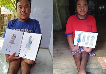 Kisah Rahmat Hidayat, Desainer Difabel dari Sindangkerta yang Punya Mimpi Bertemu Ivan Gunawan